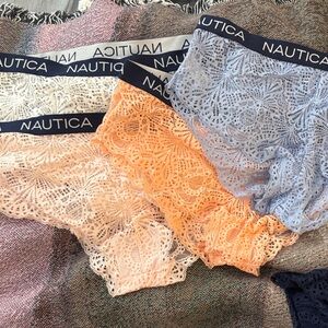 Nautica Lace Underwear set in Peach, pink, white and Blue